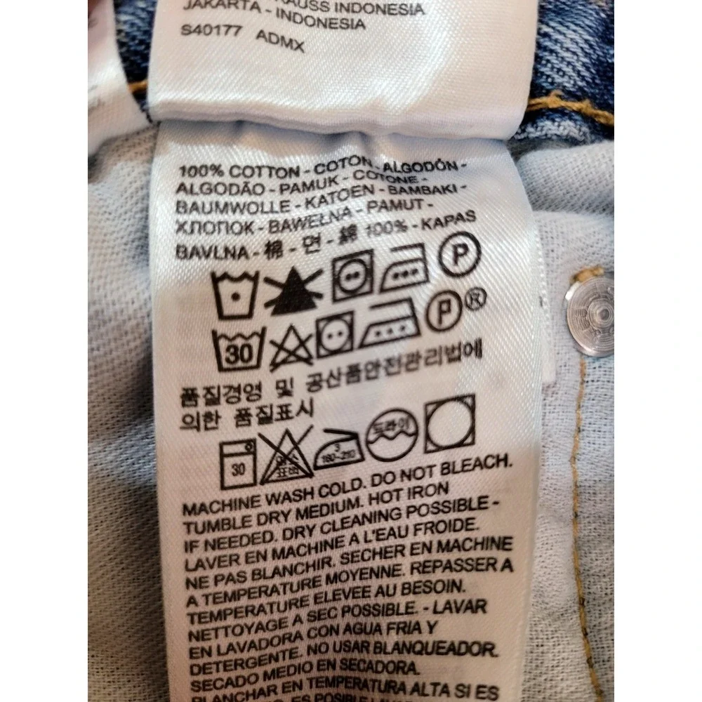 Levi's 550 Men's Medium Wash Denim Jeans - 44x29 - 100% Cotton - Good Condition
